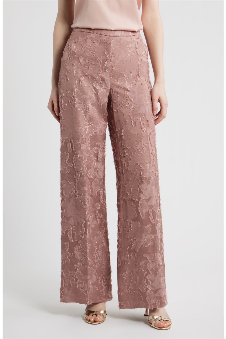 Alma Floral Jacquard Pants, Main, color, ASH ROSE