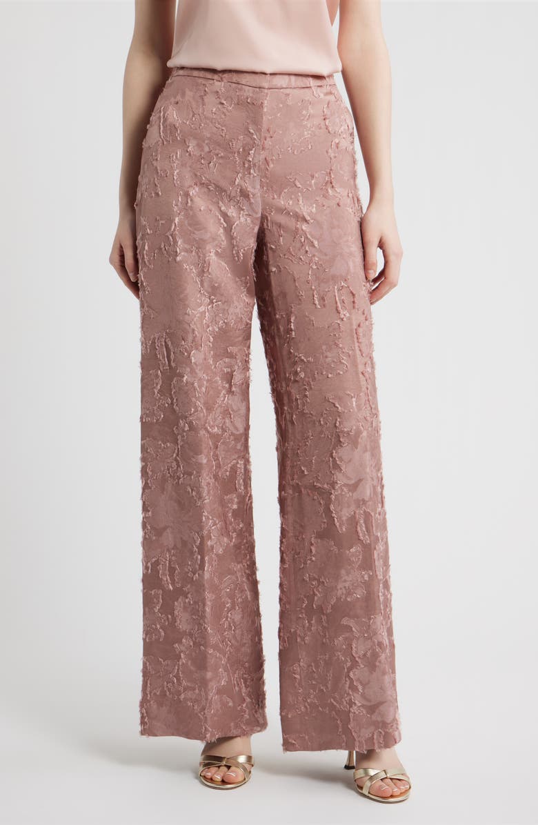 KOBI HALPERIN Alma Floral Jacquard Pants, Main, color, 