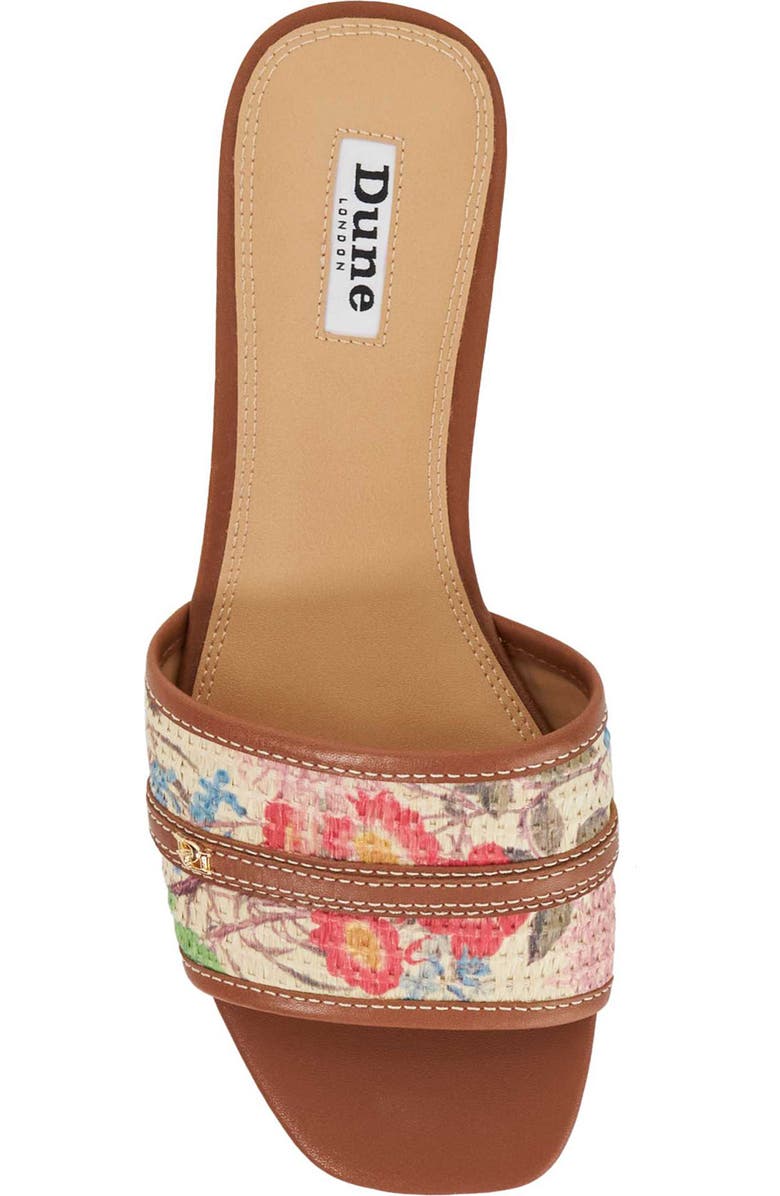 Dune London Leti Slide Sandal, Alternate, color, Brown Multi