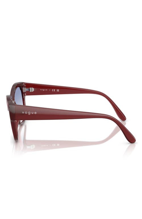 Vogue 55mm Polarized Gradient Butterfly Sunglasses
