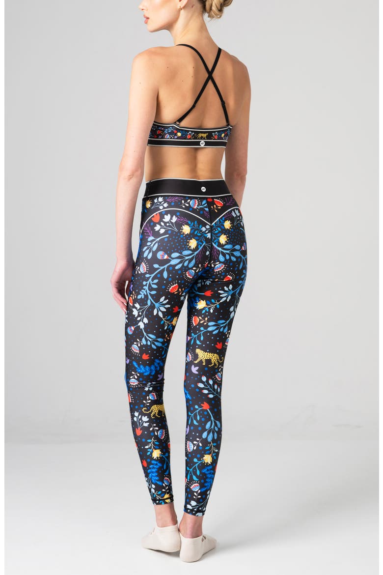 Amazon Rainforest High-Waisted Leggings, Alternate, color, Blue