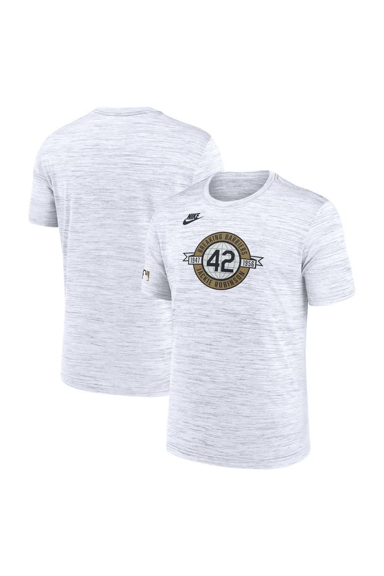 Men's Nike White Brooklyn Dodgers 2026 Jackie Robinson Day Velocity Dri-FIT T-Shirt, Main, color, White