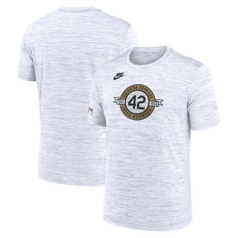 Men's Nike White Brooklyn Dodgers 2026 Jackie Robinson Day Velocity Dri-FIT T-Shirt