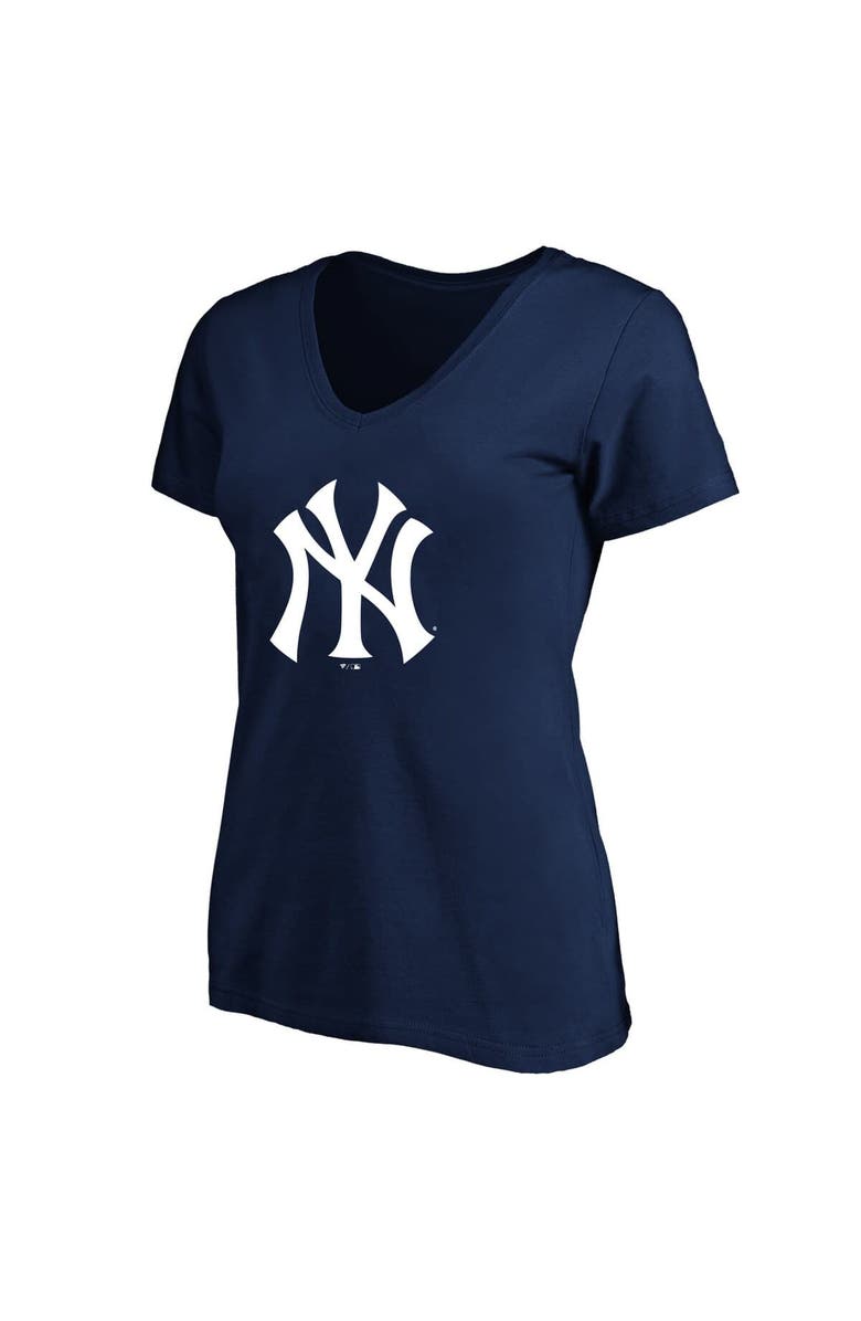 PROFILE Women's Profile Aaron Judge Navy New York Yankees Plus Size Name & Number V-Neck T-Shirt, Alternate, color, Navy