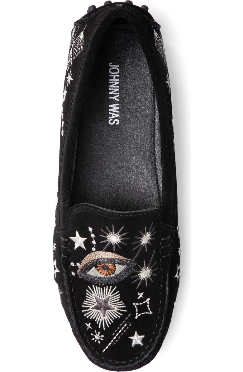 Johnny Was Celestial Embroidered Moccasin, Alternate, color,