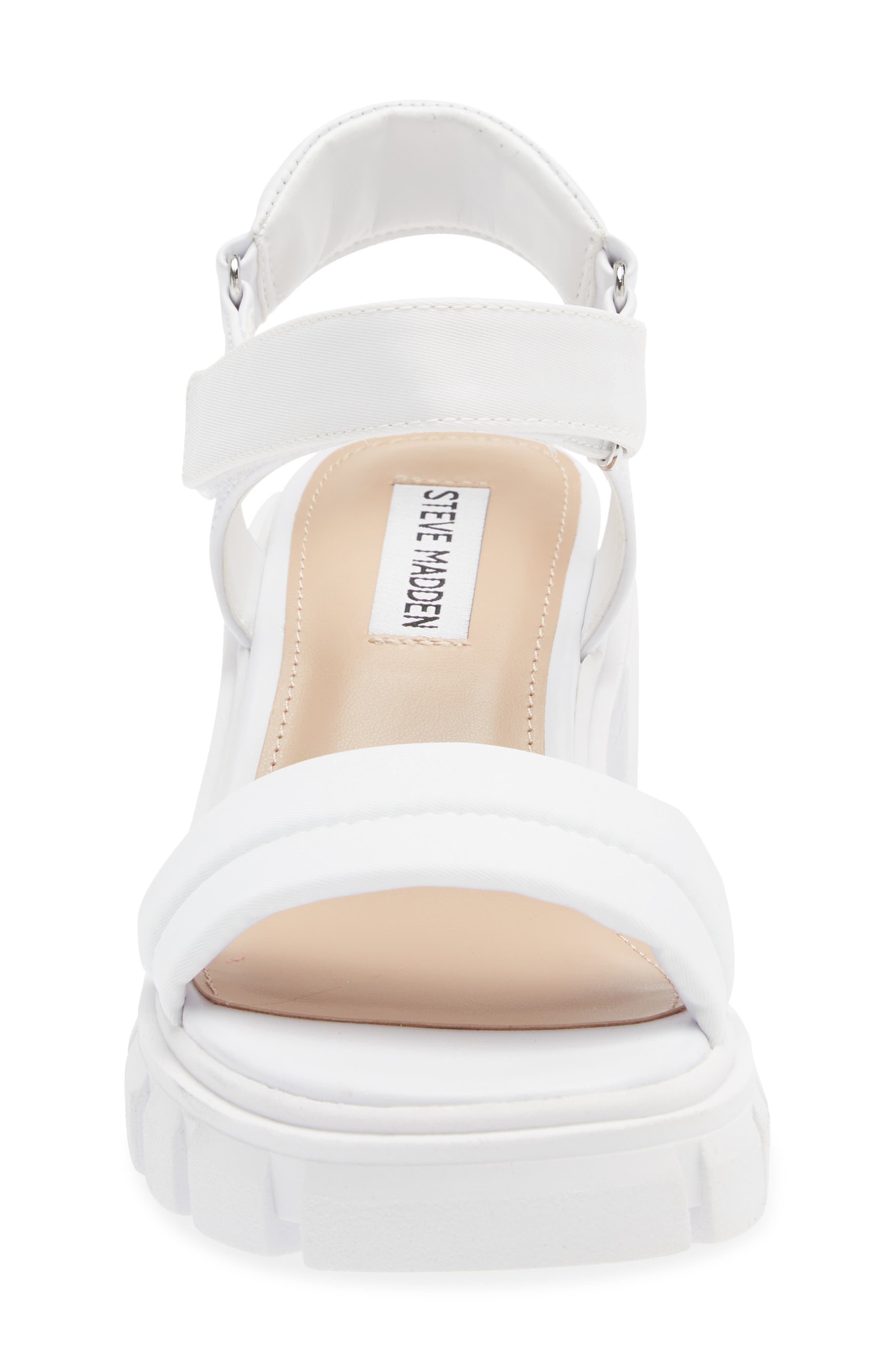 Louella Ankle Strap Sandal, Alternate, color, WHITE