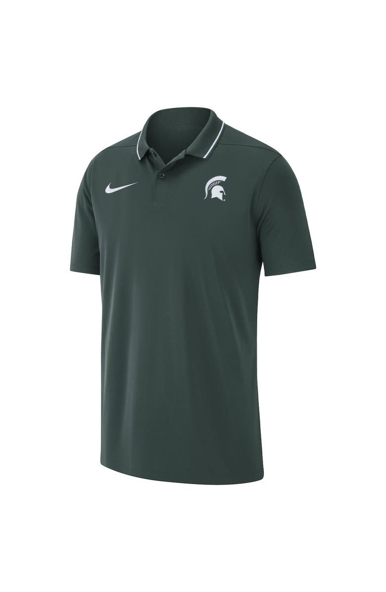 Nike Men's Nike Green Michigan State Spartans 2023 Coaches Performance Polo, Alternate, color, Green