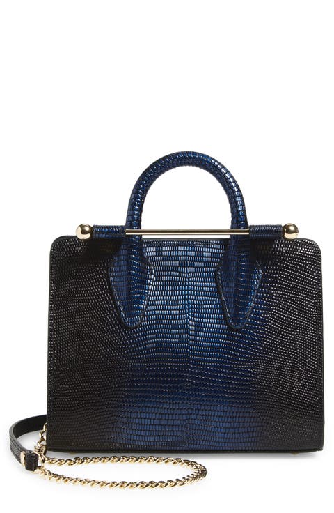Nano Lizard Embossed Leather Tote