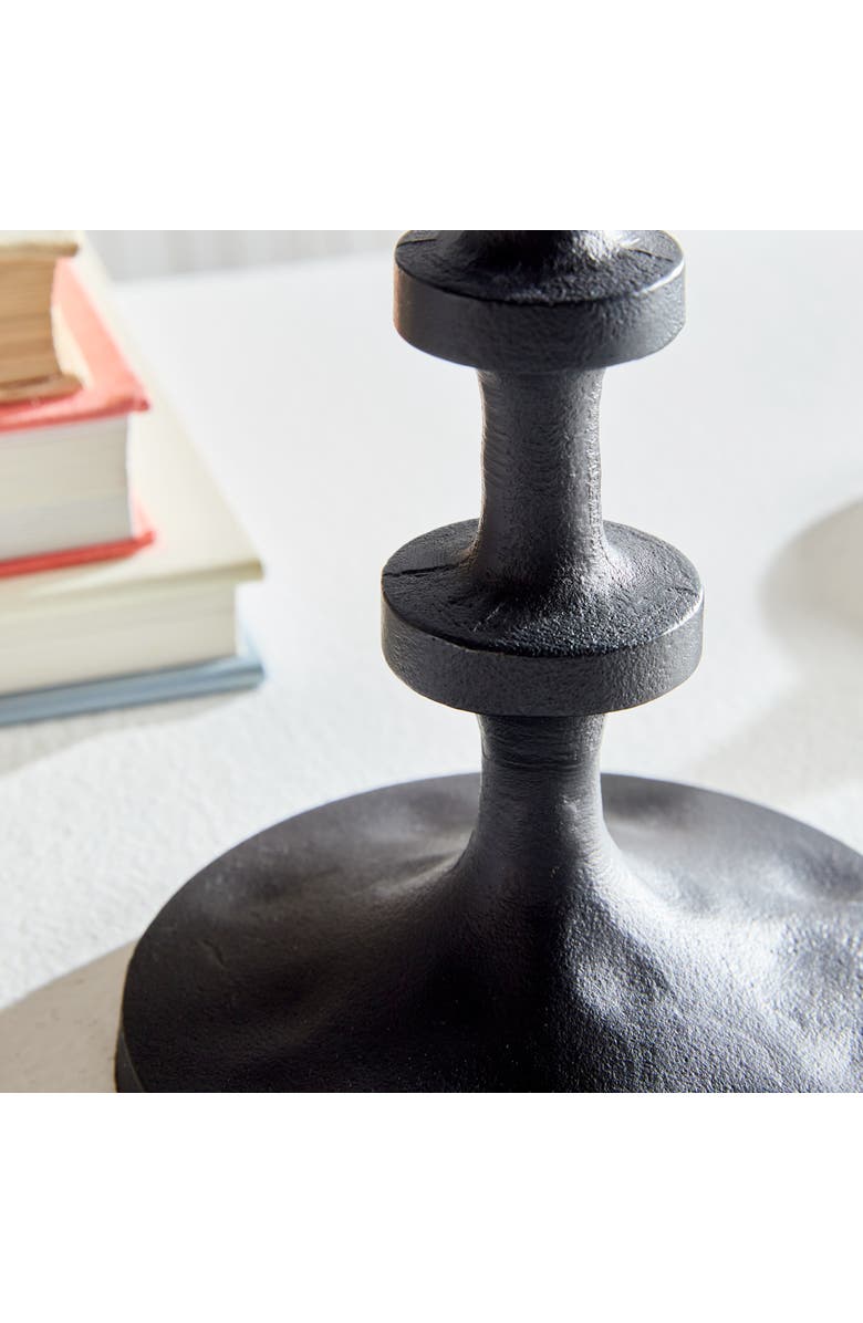 Napa Home & Garden Abacus Petite Candle Stands, Alternate, color, Black