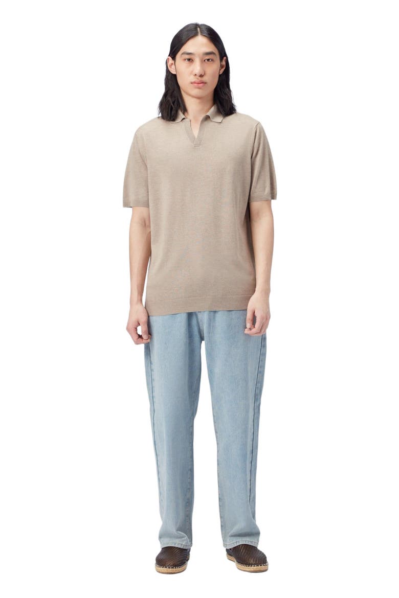 Silk Cashmere Polo Shirt, Main, color, nomad