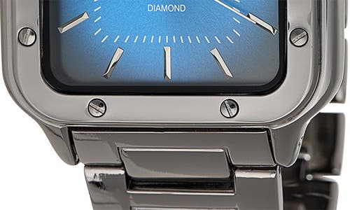 Geoffrey Beene Diamond Bracelet Watch, 41mm In Gray