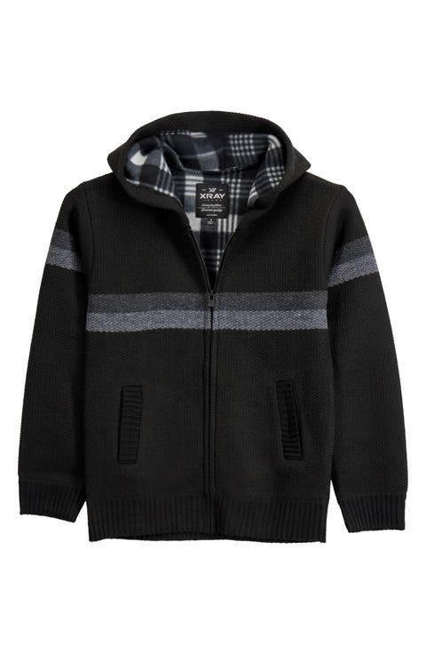 Kids' Stripe Full Zip Hoodie (Big Kid)