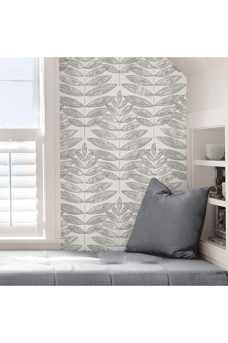 Terrain Peel & Stick Wallpaper, Alternate, color, GREY