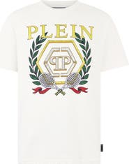 PHILIPP PLEIN Round Neck T-Shirt Tennis Crest Men