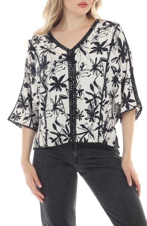 Floral Wide Sleeve Top