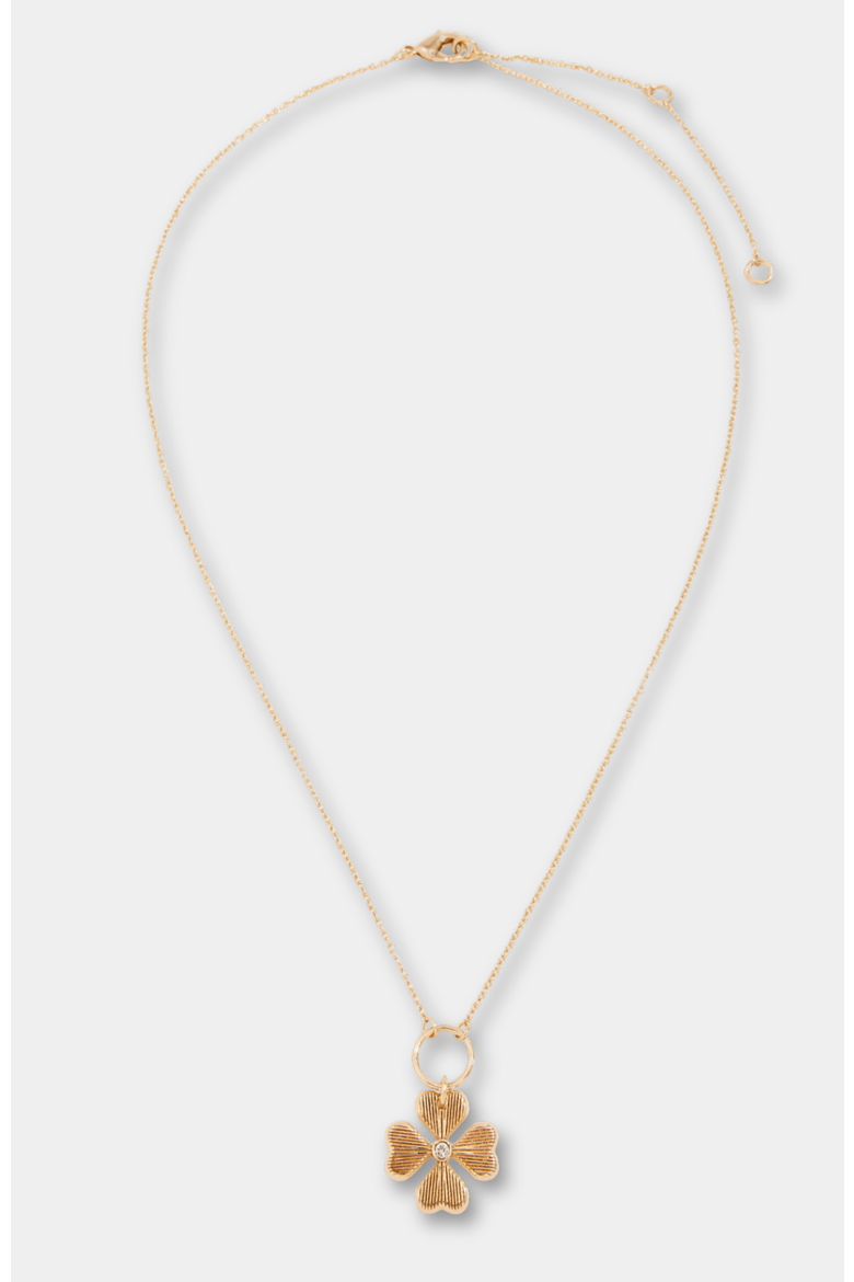 Lucky Hearts Necklace, Alternate, color, Gold