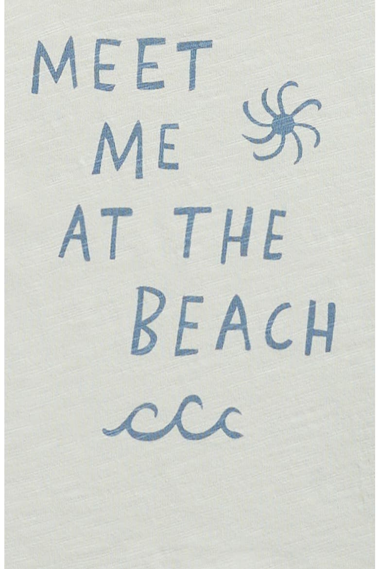 Meet Me at the Beach Cotton Graphic T-Shirt, Alternate, color, SEAFOAM