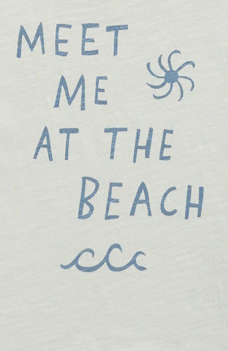Rylee + Cru Meet Me at the Beach Cotton Graphic T-Shirt, Alternate, color, Seafoam