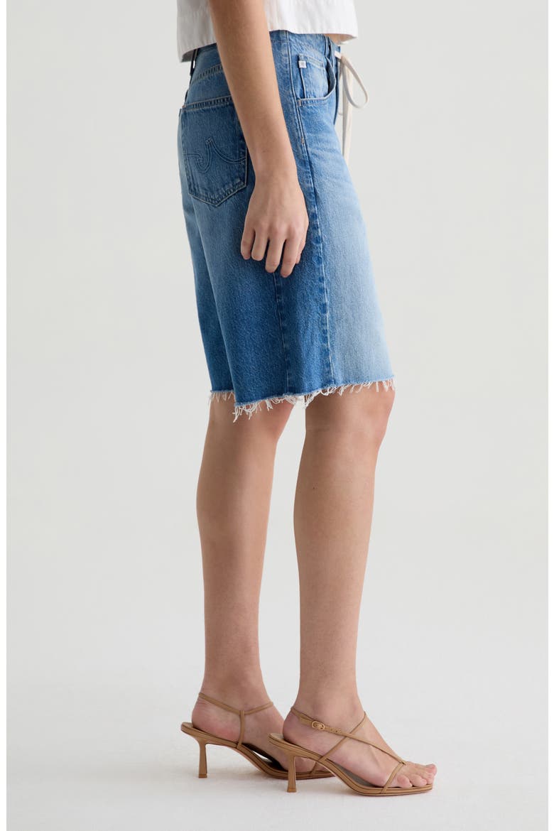 Hattie Raw Hem Denim Shorts, Alternate, color, SWEETWATER
