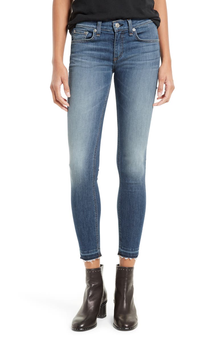 rag & bone/JEAN Capri Skinny Jeans, Main, color, 
