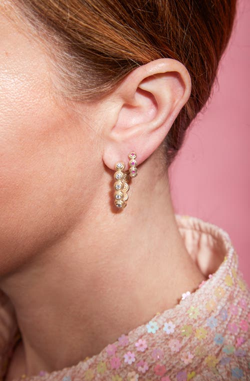 Campbell + Charlotte Evolve Oval Hoop Earring In Brown