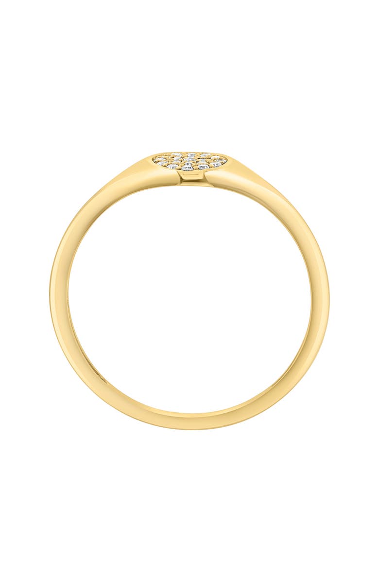 EFFY Diamond Pavé Signet Ring - 0.06ct., Alternate, color, Gold/ Diamond