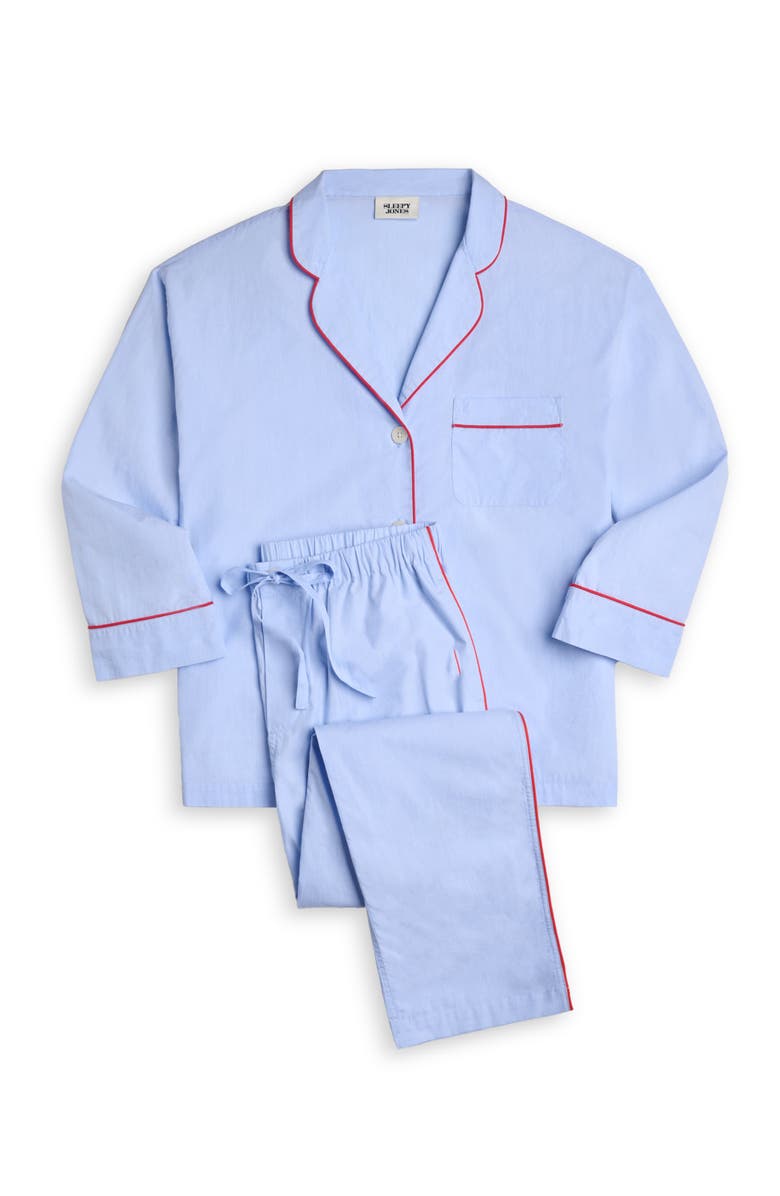 Sleepy Jones Marina Pajama Set, Alternate, color, Blue End On End