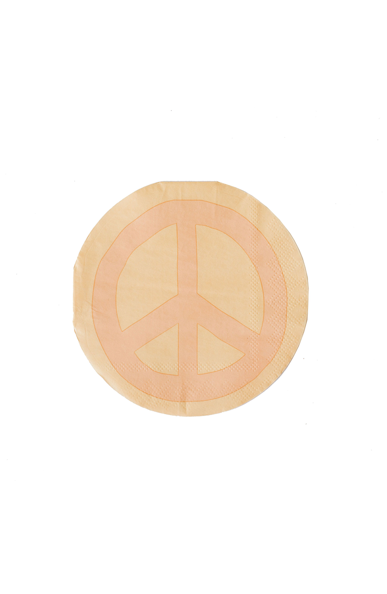 Jollity & Co Peace & Love Peace Cocktail Napkins, Main, color, Assorted Pre-Pack