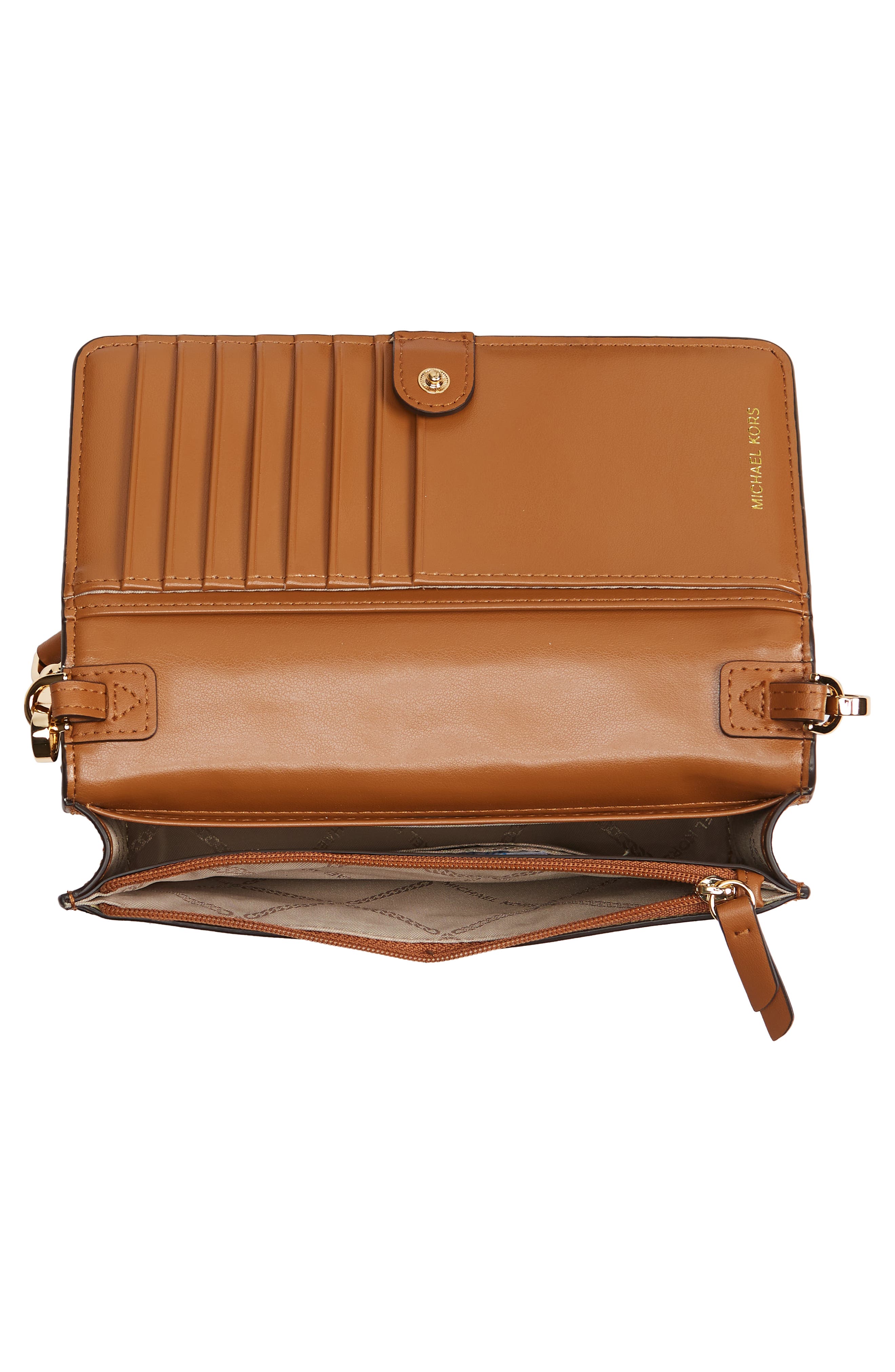 Jet Set Charm Small Phone Crossbody Bag, Alternate, color, BROWN/ ACORN