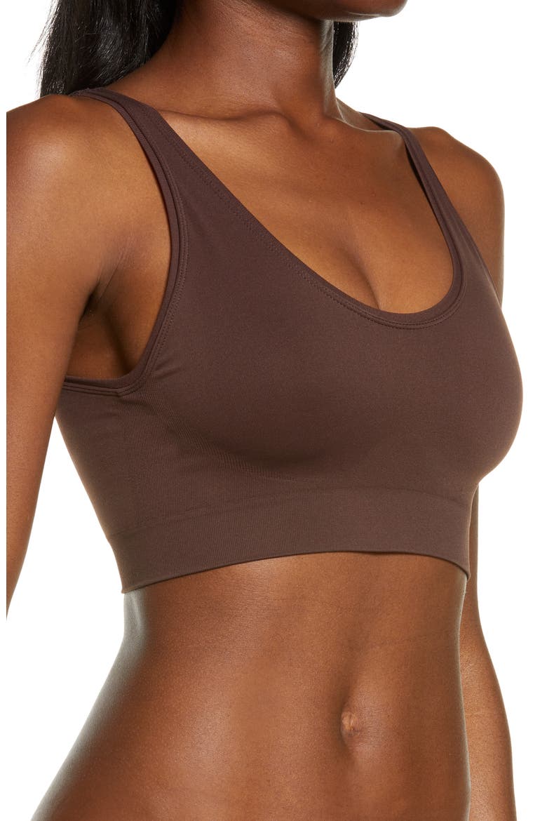 Smooth & Renew Tank Bralette, Alternate, color, BROWN COFFEE