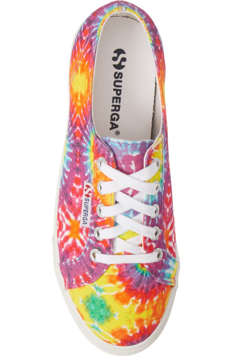 Superga 2790 Fabricfaintiedtye Platform Sneaker, Alternate, color,