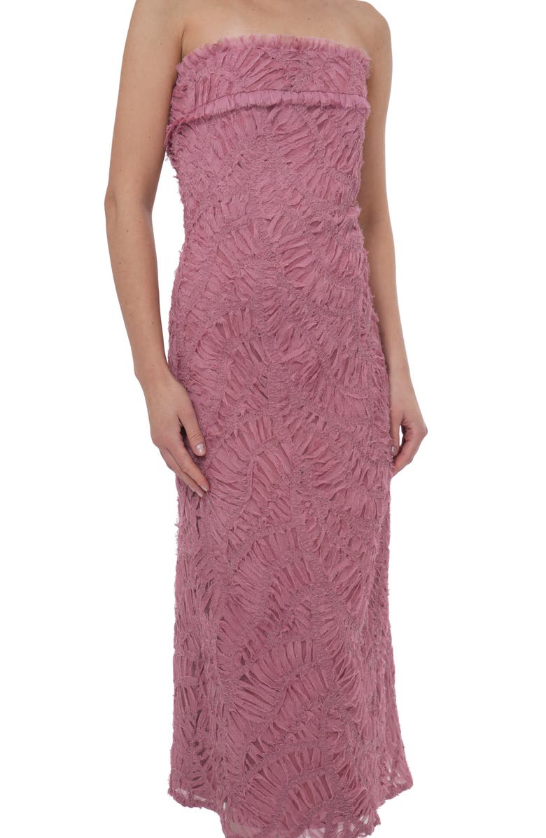Adelyn Rae Strapless Midi Dress, Alternate, color,