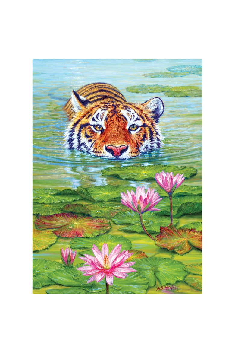 Hill 1000 Piece Puzzle Land Of The Lotus Reference Poster Included, Alternate, color, Multicolored