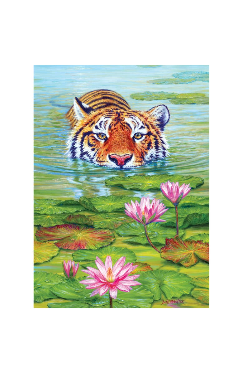 Cobble Hill Hill 1000 Piece Puzzle Land Of The Lotus Reference Poster Included, Alternate, color, Multicolored