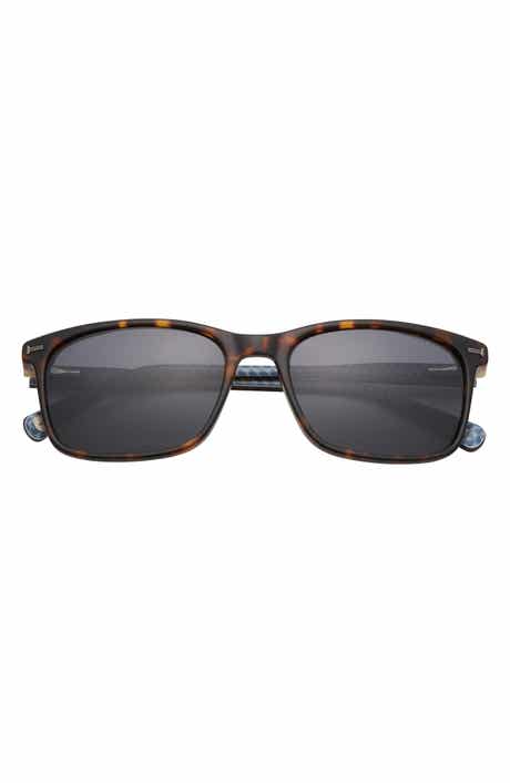 Ted Baker 56mm Polarized Rectangular Sunglasses