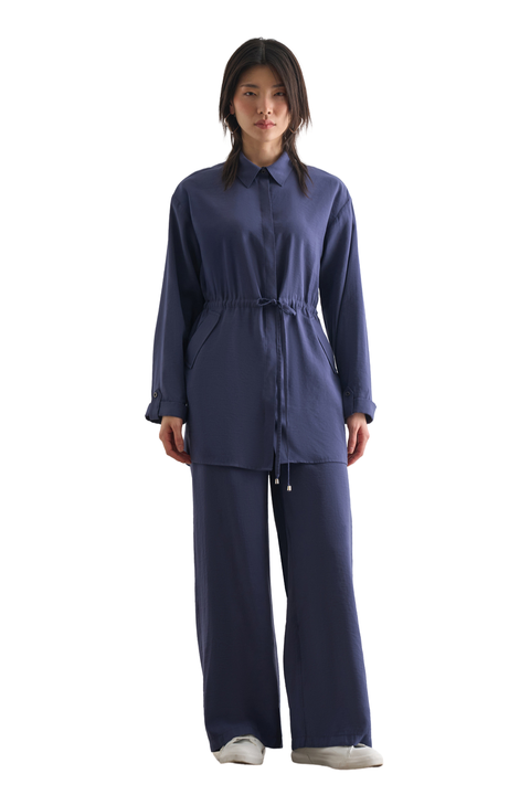 Light Weight Cinch Waist Tunic