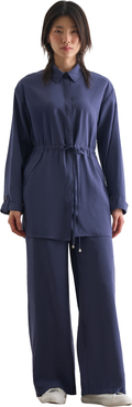 Mizalle Light Weight Cinch Waist Tunic
