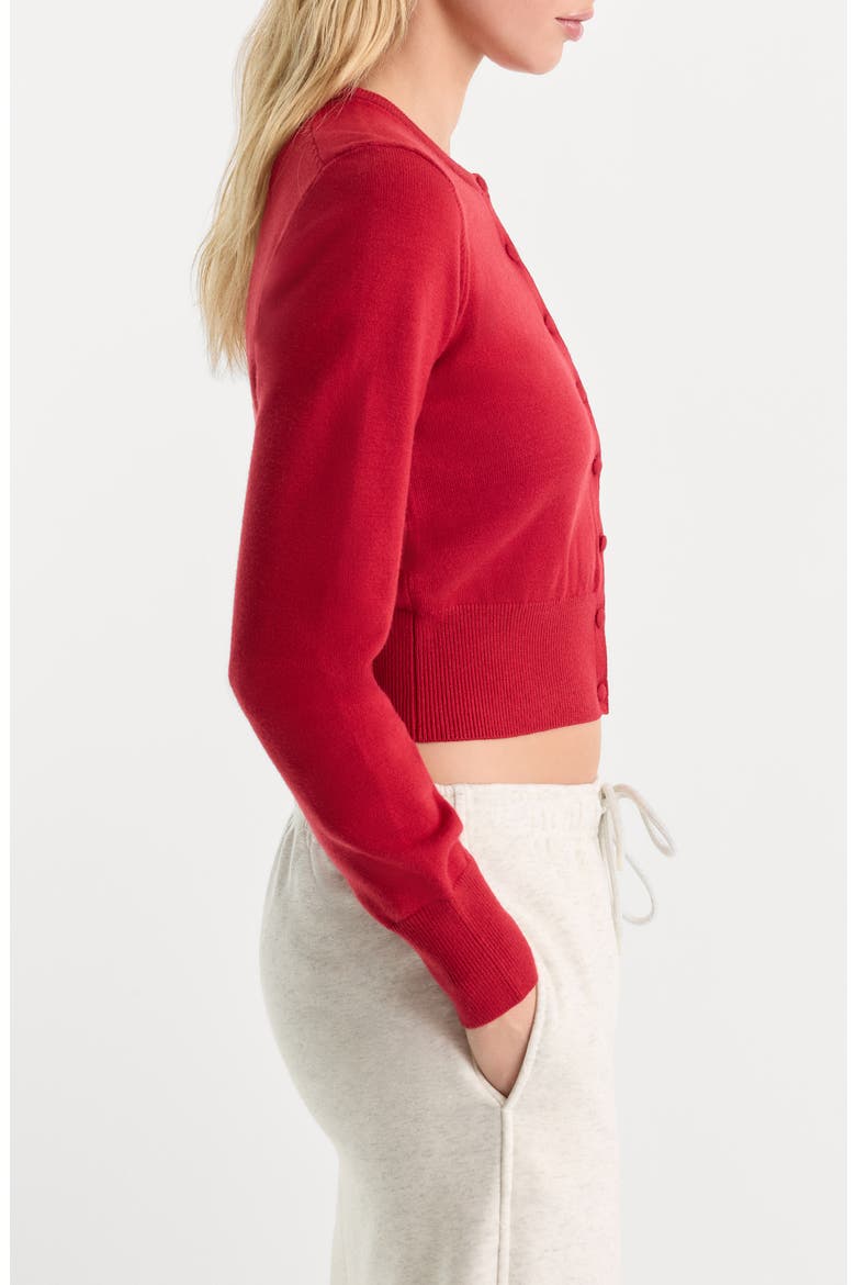The Fine Knit Cardigan, Alternate, color, CRIMSON ROSE