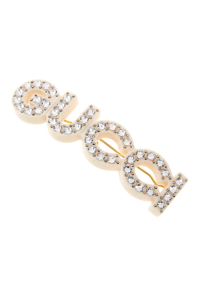 Resin Hair Clip, Alternate, color, WHITE