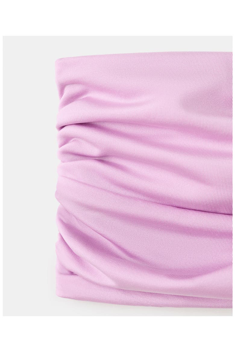 Asymmetric Bandeau Bikini Top, Alternate, color, LIGHT/ PASTEL PURPLE