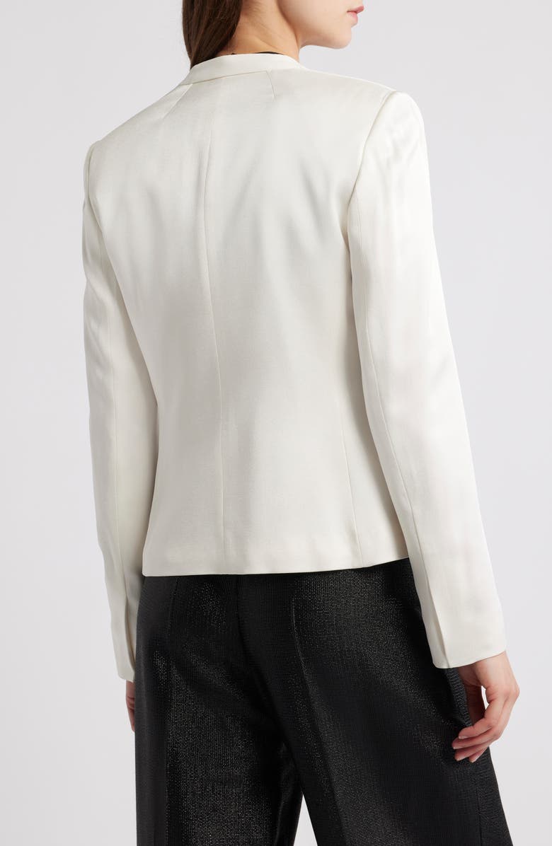 BOSS Jia One-Button Blazer, Alternate, color, Soft Cream