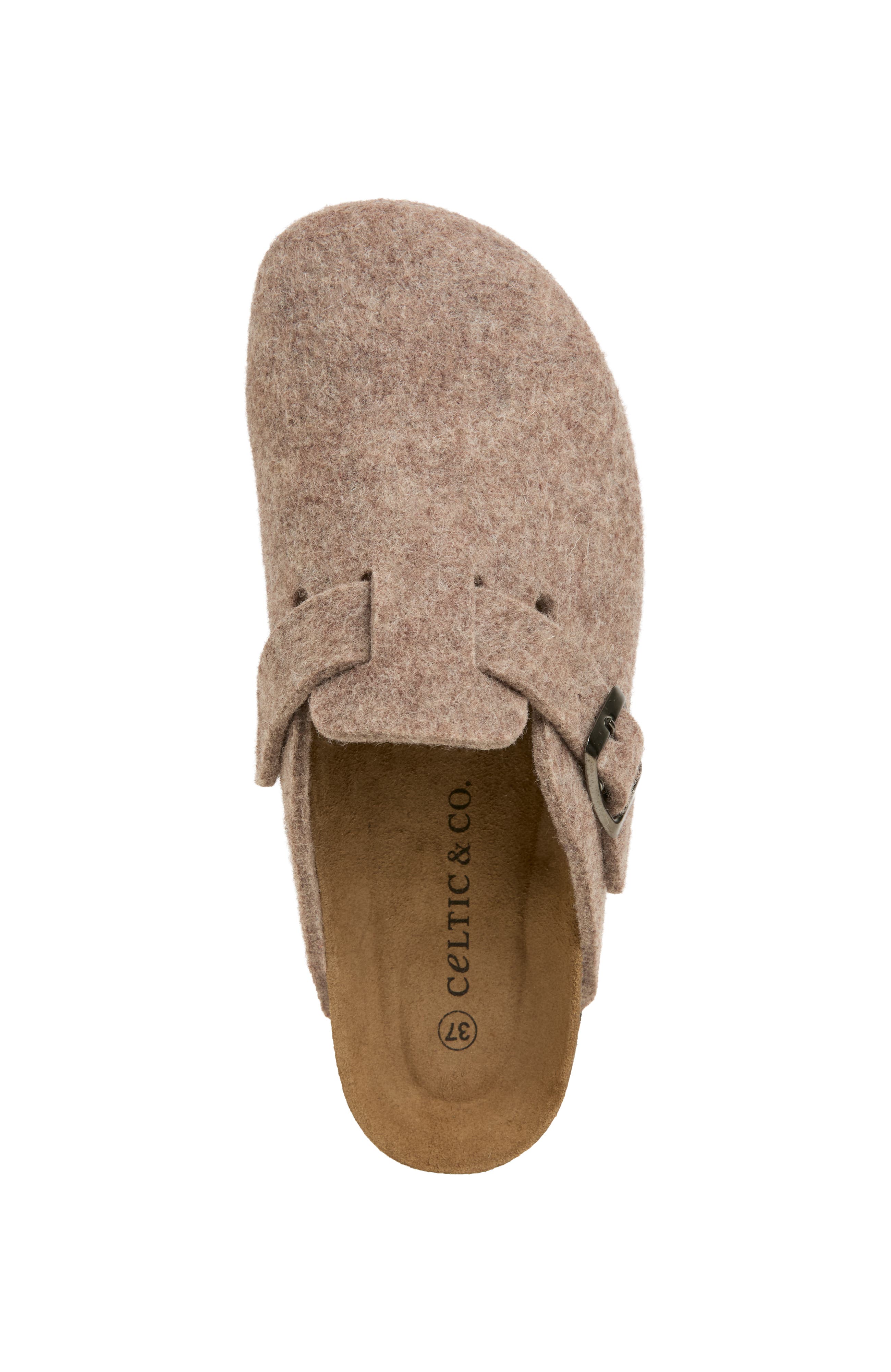 Felt Flatform Clogs, Alternate, color, Taupe