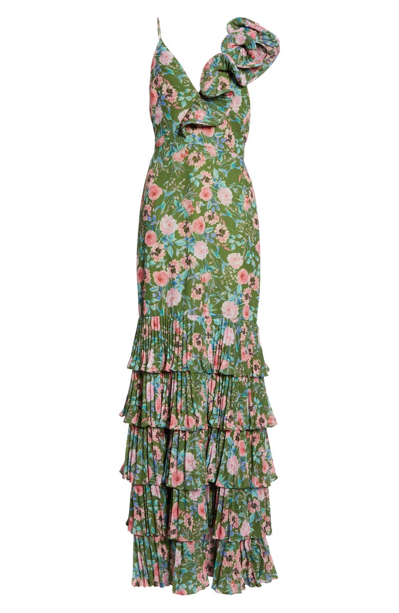 AMUR Esme Floral Print Dress, Alternate, color, 