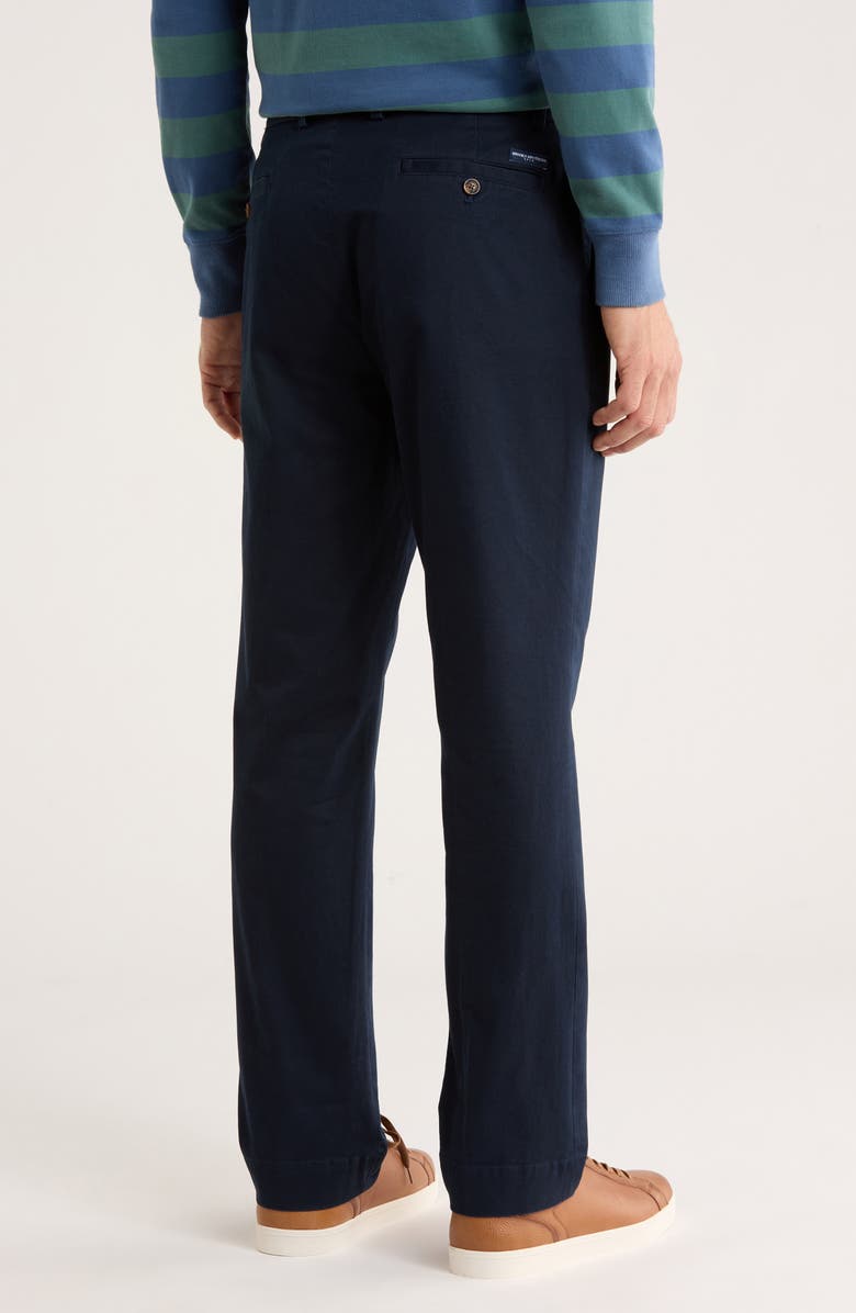 Brooks Brothers Stretch Cotton Pants, Alternate, color, Navy