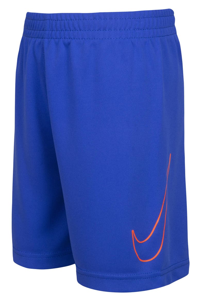 Kids' Dri-FIT T-Shirt & Shorts Set, Alternate, color, HYPER ROYAL