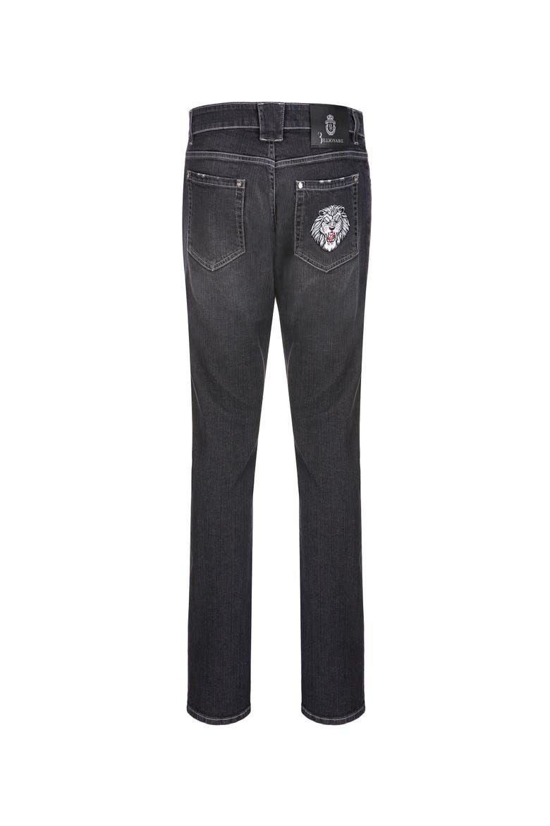Jeans Straight Cut Lion Men, Alternate, color, grey