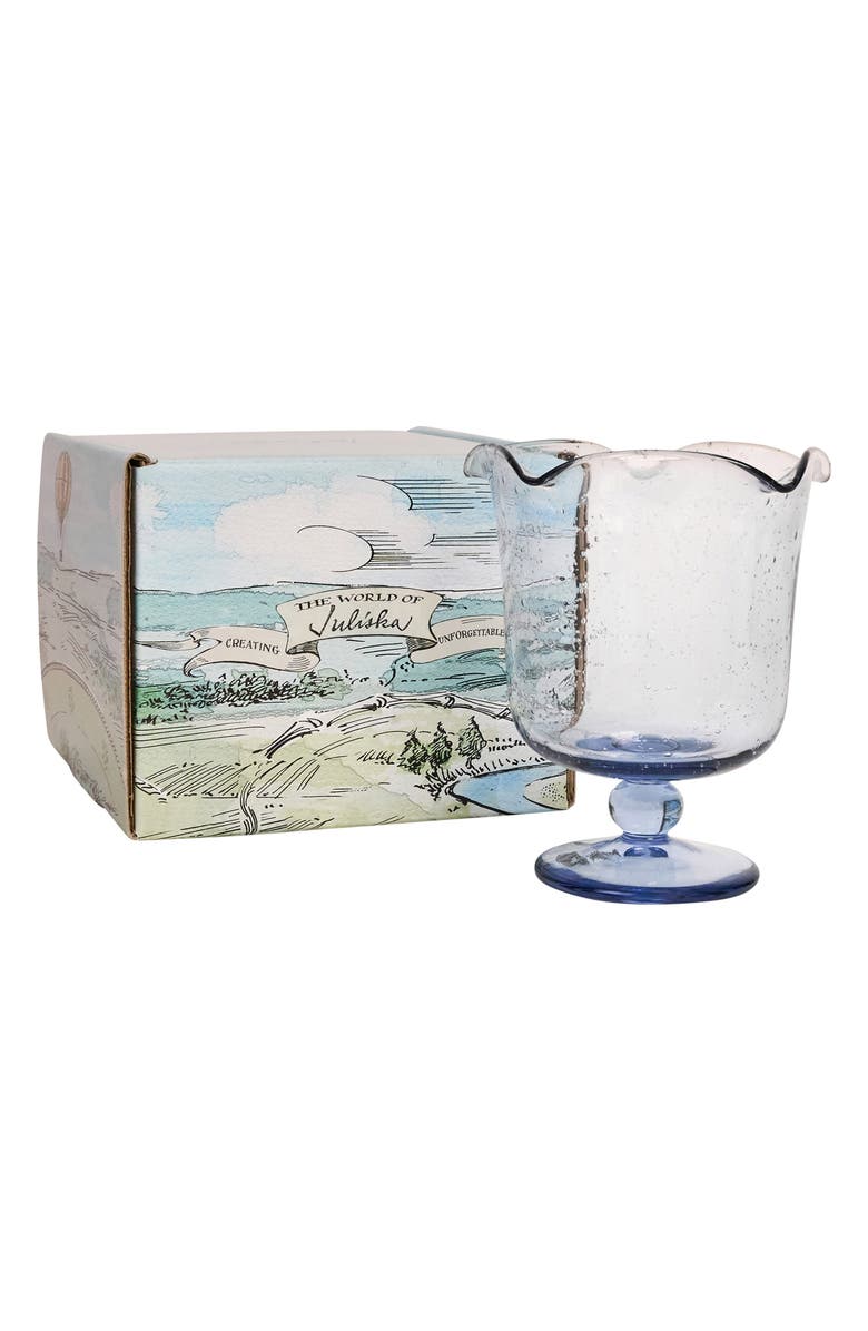 Juliska Provence Hurricane Vase, Alternate, color, Chambray