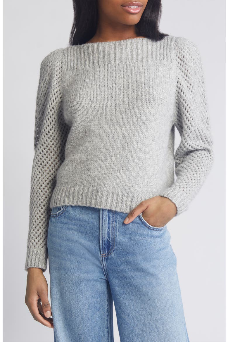 Rosie Pullover Sweater, Main, color, GREY