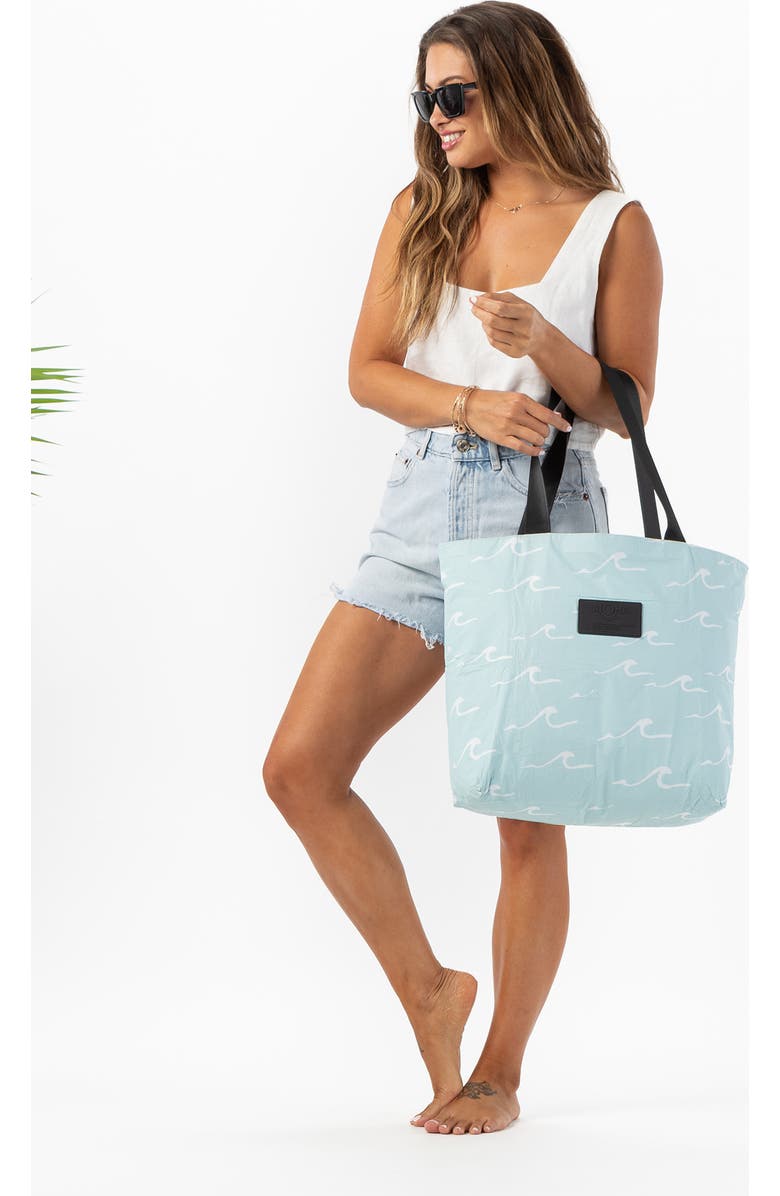 Aloha Collection Day Tripper Seaside Water Resistant Tyvek<sup>®</sup> Tote, Alternate, color, White/ Lemu Blue