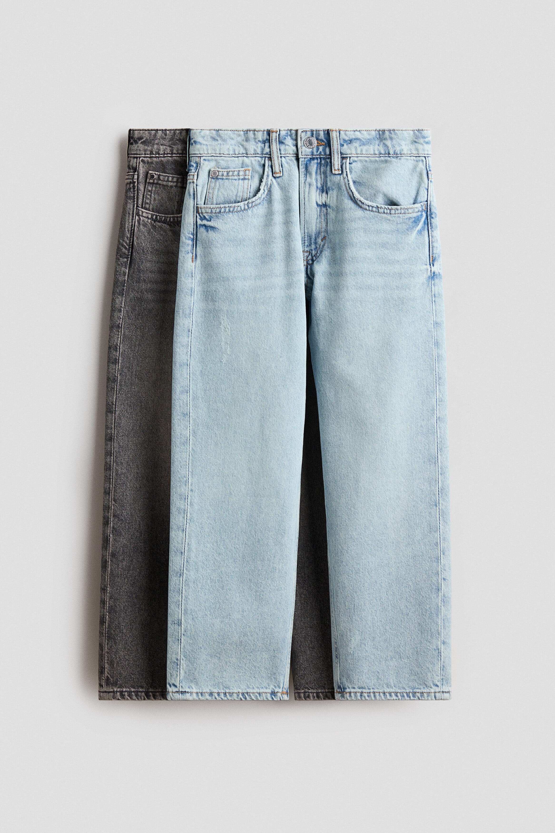 Gray/light denim blue
